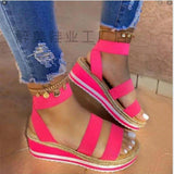 Large-Size Sandals Women's Fashion And Lightweight Women's Sandals 2025 Summer New Thick-Soled