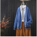 spring new knit jacket women loose wild knit cardigan literary fan outer sweater