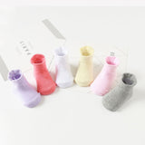 Pairs/lot 0 to 5 Years Anti-slip Non Skid Ankle Socks With Grips For Baby Toddler Kids Boys Girls All Seasons Cotton