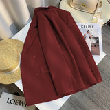 2025 New Fragrant Taro Purple High-End Temperament Pop Blazer Female Korean Version Of Casual