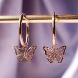 Exquisite butterfly earringsOutfit