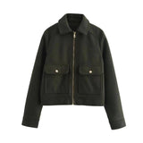 New Street Casual Soft Shirt Single-Dbutton Cardigan Jacket Female