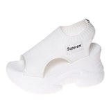 Zingj Weaving Thick-Soled Sandals For Women 2023 Summer Flying Weaving Fishmouth Slope Heels Sports Large-Size Casual Ladies