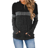 Autumn And Winter New Women's Wear Wish Loose Casual Casual Impact Pocket Splicing