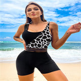 2025 Swimsuit Women's Bump Color Bikini Splicing