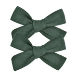 Lovely Baby Solid Hair Bows With Clip Bowknot Hair Clips Headwear Children Cute Cotton Hairpins Barrettes Hair