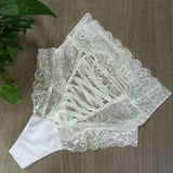 High Waist Lace Women's Panties Hollow Out Bandage Hip Briefs Female Underpants Sexy Lingerie Intimate Underwear Woman