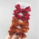 2021 New Sweet Leopard Printed Hair Clips For Cute Girls Bowknot Barrettes Safty Hairpin Headwear Kids Hair