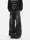 Zingj Wei Pants Men And Women's 2024 New Pleated Design Feeling Straight Tube Loose Versatile Sports Casual Long