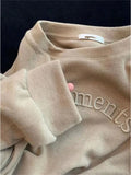 Sleeve Korean Style 2023 Autumn Female Casual Sweatshit Fashion Women Round Neck Loose Letter Print Harajuku
