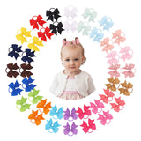 Grosgrain Ribbon Bowknots Elastic Hair Bands For Cute Girls Colorful Hair Ropes Ties Headwear Kids Hair