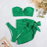 2023 New Breast-Skin Three-Piece Swimsuit Bikini