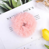 New Winter Plush Scrunchies Women Girls Imitation Mink Elastic Hair Rubber Bands Accessories Tie Hair Ring Holder