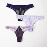 3 Pcs/Lot T-Back Underwear Women Sexy Soft Lace Panties Thong And G Strings Female Seamless Lace Hipster Lingerie