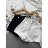women vintage pockets leisure Denim Shorts Skirts Ladies Casual Slim Zipper Chic Hot Leg-openings Short