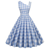 Shoulder Swing Casual Vintage Dress Retro Short Cocktail Vestidos 50s 60s Sleeveless Chic Party Pin Up Rockabilly