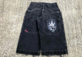 Shorts Y2K Hip-Hop Retro Skull Retro Denim Fitness Baggy Jeans
