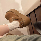 Style Pine Cake Heightening Women's Shoes Thick-Soled Birken Shoes Women's 2025 New Retro Pedal Pedalle Pedal Shoes Hairy