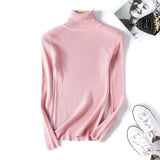 New Autumn and winter high collar sweater Slim Women Sweaters Long-sleeved Thick Turtleneck Sweaters Women