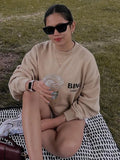 Washed Faded Sweatshirt Women Autumn Winter Vintage Hoodies Fashion Sweatshirts Tops 2021 Femme Oversize