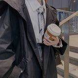 Zingj Trench Coat Coat Female 2024 New Autumn Temperament Casual Loose Show Thin Versatile Bf Harajuku Trend Ins-Outfit