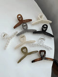 Large Morandi Color Hair Claw Clip-Outfit