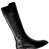 Zingj Boots Female 2024 Spring And Autumn New Winter Add Velvet Round Head Side Zipper Martin But Knee High Boots Small