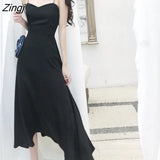Dress Women Vintage Summer Red Dresses Backless Sexy Long Style Korean Fashion Loose Vestido De Mujer Off