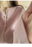 Knitted Heart Buttoned Cardigan- Outfit
