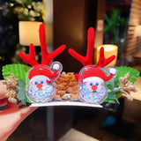 Women Girls Cartoon Christmas Antlers Hairpins New Year Sweet Hair Decorate Barrettes Hair Clips Novelty Hair
