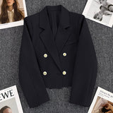 And Autumn New Large-Size Fashion Temperament Loose 2025 Autumn Suit Thin Top Suit Suit Suit Suit Suit Short Coat