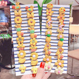 New Girls Cute Colorful Cartoon Scrunchies Ponytail Holder Hair Bands Kids Lovely Headband Fashion Hair