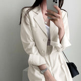 Zingj Jacket Female Spring And Autumn 2024 New Korean Version Of The Korean Fried Street Design Sense Small White Casual Small Suit