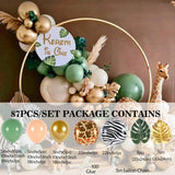 Silver Macaron Birthday Balloon Garland Arch Kit Party Foil Metal Balon Weding Baby Shower Birthday Party Decor Kids