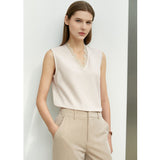 Minimalism Spring Suit Office Lady Blazer Set Women Lace Vneck Tanks High Waist Women Pants Female Shorts Outfits