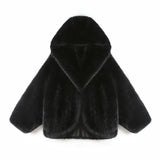 Neon Faux Fur Hooded Coat- Outfit