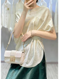 The Summer Of 2023, A Minority Design Feels French Blouses, Light Extravagance, Fashion, Aging, Beautiful New Chinese Style White Jacquard