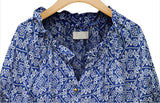 Temperament Commute Sleeve Printed Casual V-neck