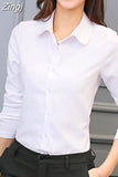 Fashion Women Shirts White Shirt Women Long Sleeve Shirts Tops Office Lady Basic Shirt Blouses Plus Size Woman Blouse