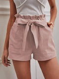 Solid Color Large High Waist Wide