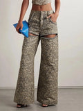 Leopard Embellished Cut Out