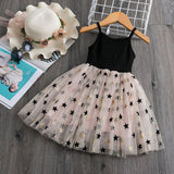 Summer Princess Dress Lace Flower Sleeveles Backless Elegant Birthday Party Weddding Costume For Children