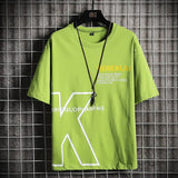 T-Shirt Men's Spring and Summer 2022 New Casual Trend Pure Cotton Tide Brand Ice Silk Men's Bottoming