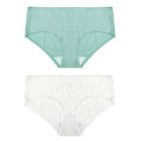 2PCS/Set Women's Panties Cotton Underwear Seamless Plus Size Briefs Low-Rise Soft Panty Women Underpants Female