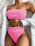 Zingj Outside Single Swimsuit Hot Style Bikini Hot Selling Bikini Swimsuit Pure Color Swimsuit Split Swimsuit