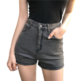 Fashion Denim Shorts Women High Waist Black Short Jeans Streetwear Shorts Feminino Falda Pantalon Mujer