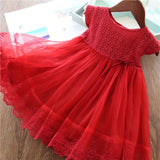 Dresses 2021 Fashion Girl Dress Lace Floral Design Baby Girls Dress Kids Dresses For Girls Casual Wear Children