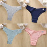 Cotton Panties Women's Panties FINETOO Sexy Female Underpants Low Waist Underwear Women Pantys Lingerie