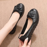 Plus Size(34-43)Loafers Comfortable Women Genuine Leather Flat Shoes Woman Casual Nurse Work Shoes Women Flats 6