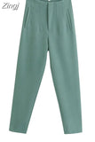 Women Pants High waist Pants Black White Pink Casual Trousers Woman Summer Fashion Trouser Funky Streetwear